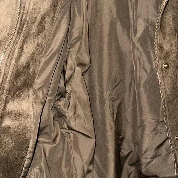 Zara Chocolate Brown Suede Women's Jacket - Picture 5 of 12